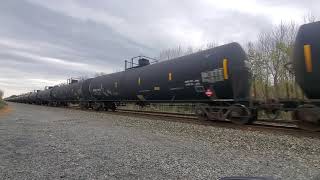 CSX / BNSF Empty ethanol Train  Weedsport, NY 10/9/21 vid 6 of 6