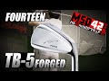 【フォーティーン/FOURTEEN】カッコいいのにやさしい！HS42m/s男がTB-5 フォージドアイアンを試打して驚いた！【MSD42】