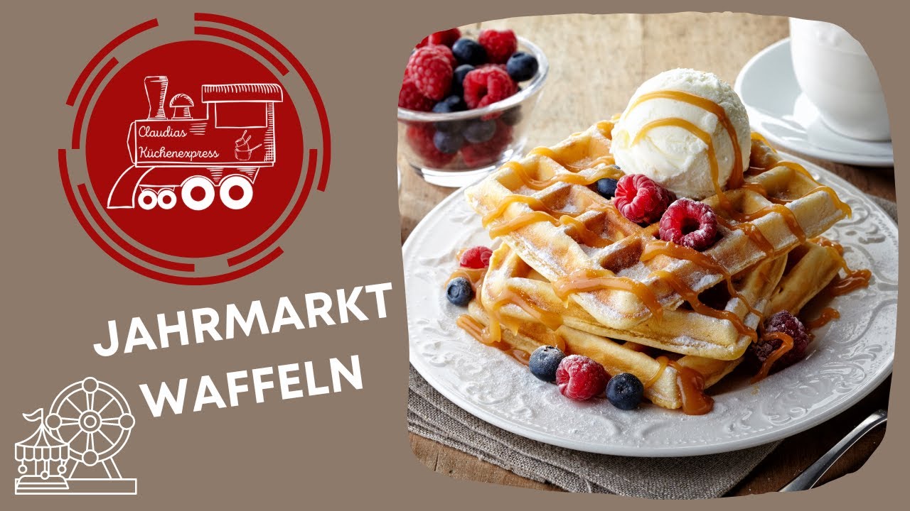 🥰 JAHRMARKT-WAFFELN ❤ außen knusprig, innen weich  ... Thermomix® TM6,TM5, TM31