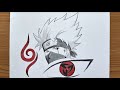 How To Draw Kakashi Hatake Pencil Drawing Anime Art 