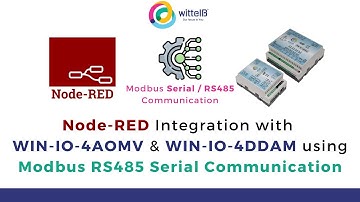 Node-RED Integration with WIN-IO-4AOMV & WIN-IO-4DDAM Modbus RS485 Serial I/O Cards | IoT | WittelB