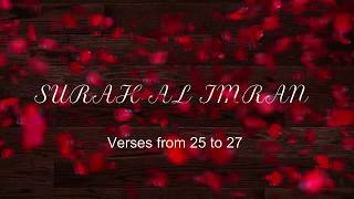 Surah Al Imran Verses From 25 to 27