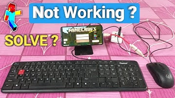 Not Working Minecraft Keyboard ⌨️🖱️Mouse Mobile Se Gameplay - Problem Solve Tips and Trick