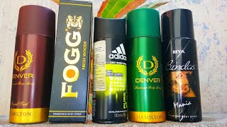 5 BEST DEODORANT PERFUME BODY SPRAY FOR MAN IN INDIA | Denver Deodorant, fogg body spray, adidas deo