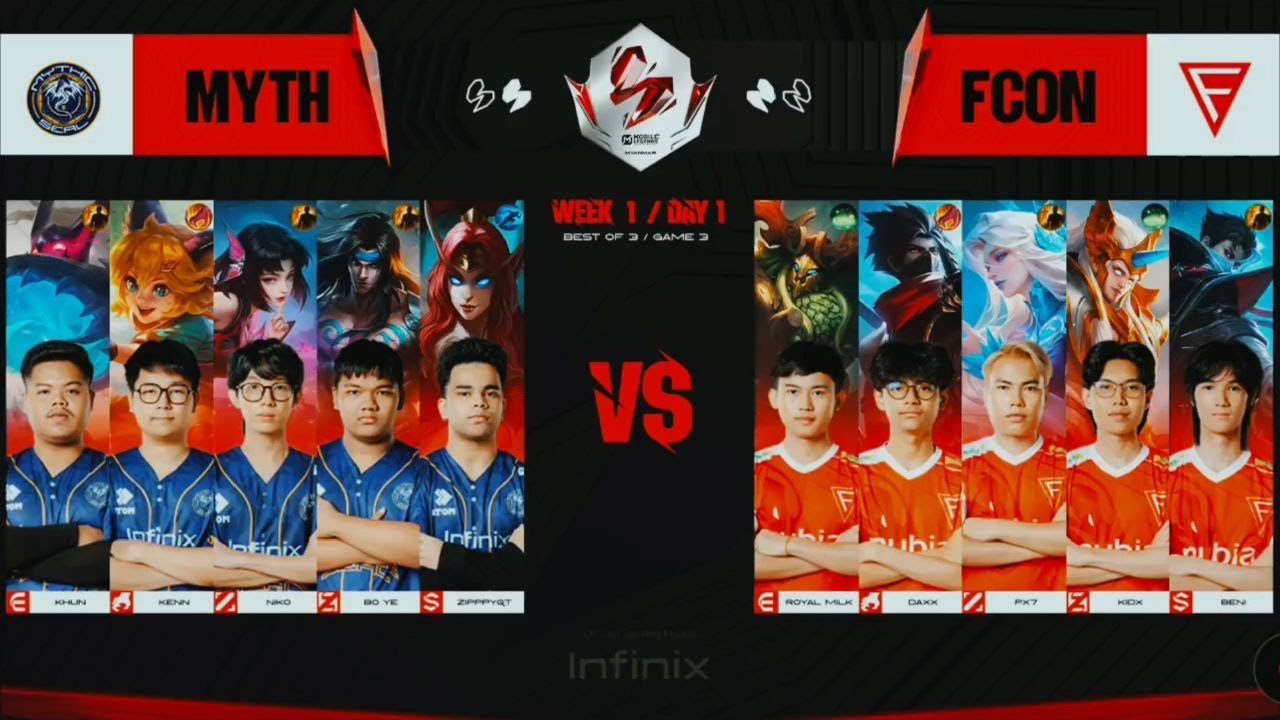 Falcon Esports Vs Mythic Seal [ Game 3 - MSL MM 2025 Season 1 ] Week 1 ...