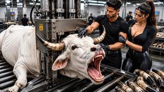 Inside the White Brahman Bull Horn Factory | How Luxury Leather & Horn Golf Bags Are Made