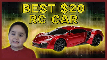Best Cheap RC Car for $20 | Jada Toys Hyperchargers Heat Chase Unboxing / Review / Test
