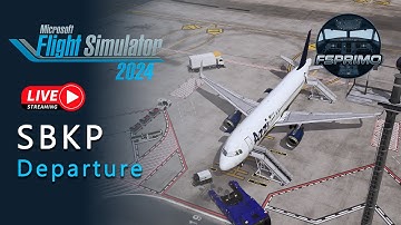 Real Airbus Pilot - Campinas Departure - Fenix A320 - MSFS2024 #msfs2024 #quest3 #virtualreality #vr