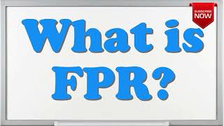 What is the full form of FPR?