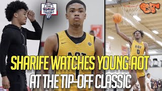 Sharife Cooper Watches YOUNG Jaylen Jones \& AOT vs. Alabama Fusion at THE TIP-OFF CLASSIC