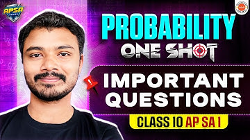 Probability 🎲 | Important Questions | AP SA-1 | Class 10 Maths | Ranjith Sir