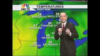 Meteorologist Jason Adams forecast interrupted by a bat!