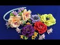 Ribbon flowers/Flores de cintas/Цветы из лент