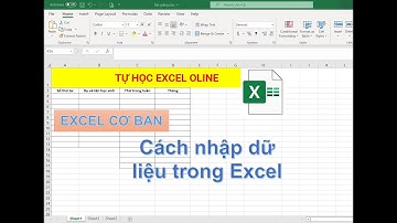 Cách Nhập dữ liệu trong Excel - Học Excel cơ bản - Tự học Excel Online