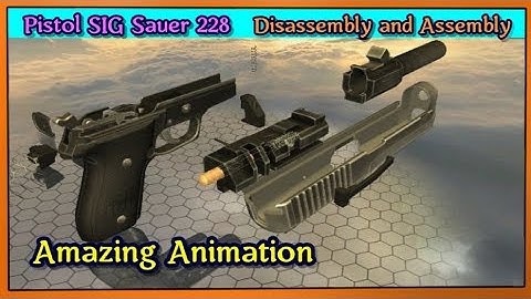 Pistol SIG Sauer 228 | Complete Disassembly and Assembly | Fast and Detailed | Amazing Animation