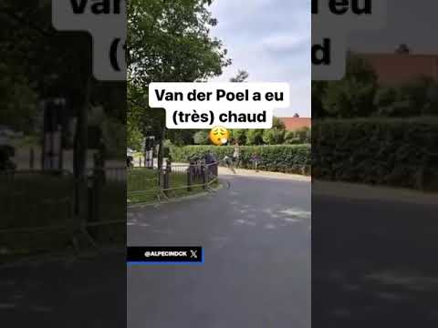 😱Van der Poel frôle la catastrophe #shorts #cycling