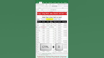 Cách COPY Công Thức trong Excel bằng phím tắt Ctrl D cực nhanh