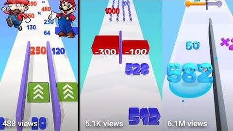 NUMBER MERGE RUN - Number Master 3D LevelUp (Infinity; Ads Clicker) Gameplay🔥🥵