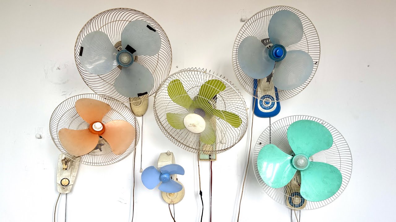 Koleksi 6 Kipas Angin Dinding Jadul #fan 