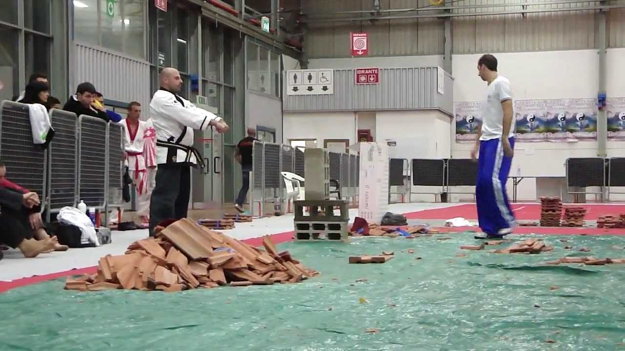 M° Daniele Arciero WTKA 2010 power breakings World Champion.