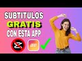 ☑️Subtitulos GRATIS para tus videos con esta APP que no es CapCut🫣