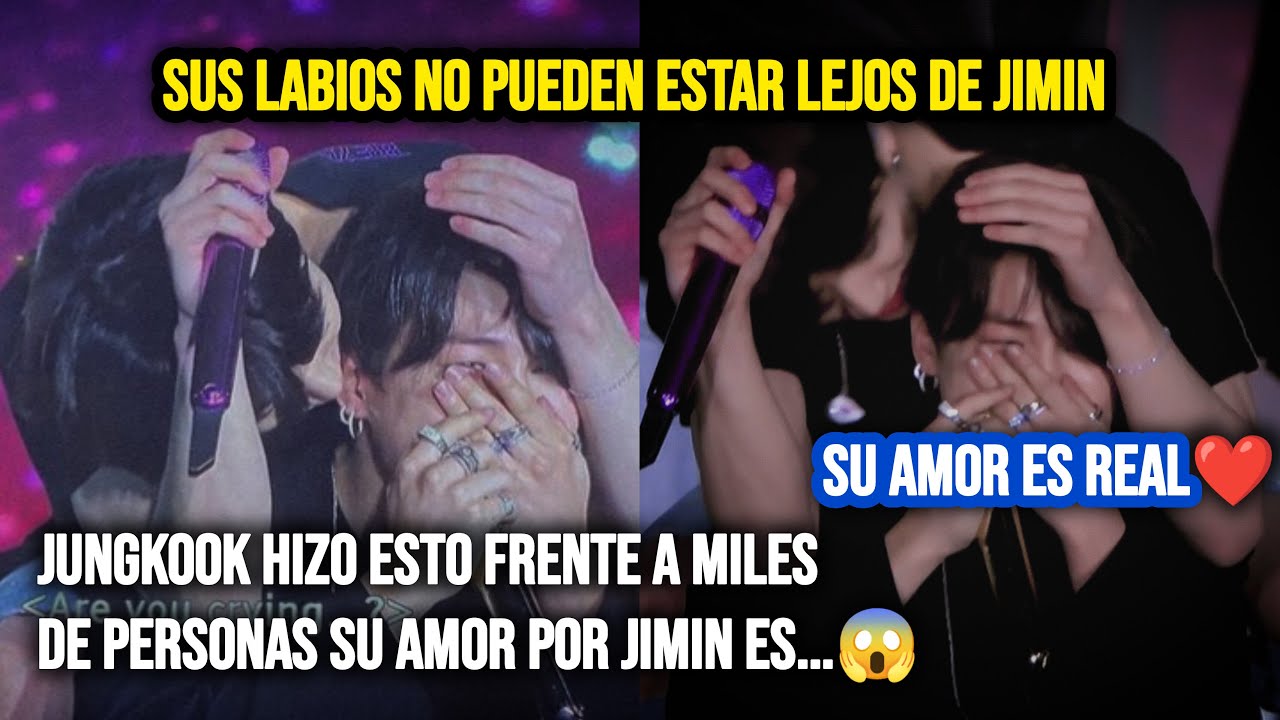 JIKOOK ¡JUNGKOOK BESO A JIMIN EN SU.! FRENTE A MILES DE PERSONAS