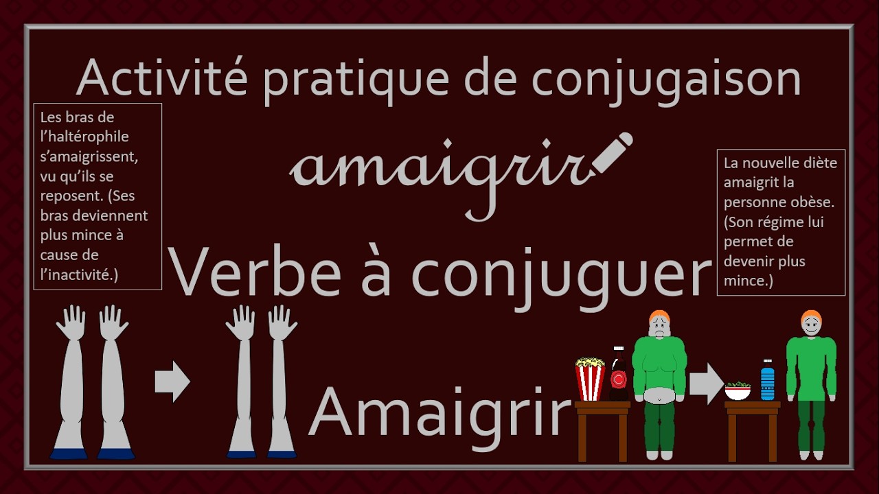 Conjugaison des verbes - Verbe Amaigrir