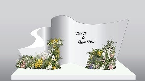 Thiết Kế Backdrop Cưới 3D | Không Gian Cưới Sang Trọng – Hiệu Ứng 3D Cực Đẹp