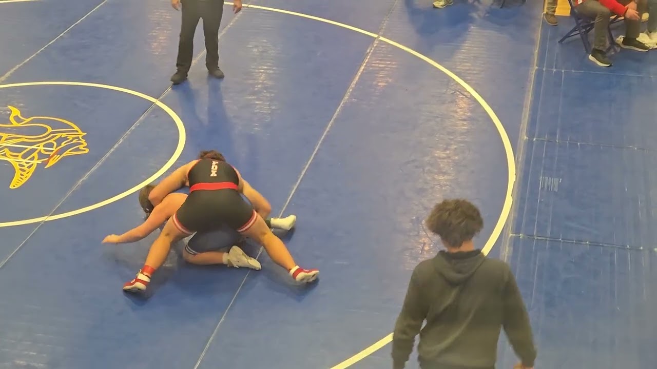 1/30/26 win by pin at the Kyle Thrasher Tournament 