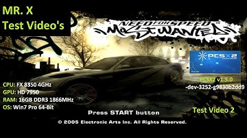 (PCSX2 v1.5.0) Need for Speed: Most Wanted (2005) - Test Video 2
