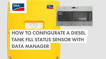 How to configurate a diesel tank fill status sensor with Data Manager