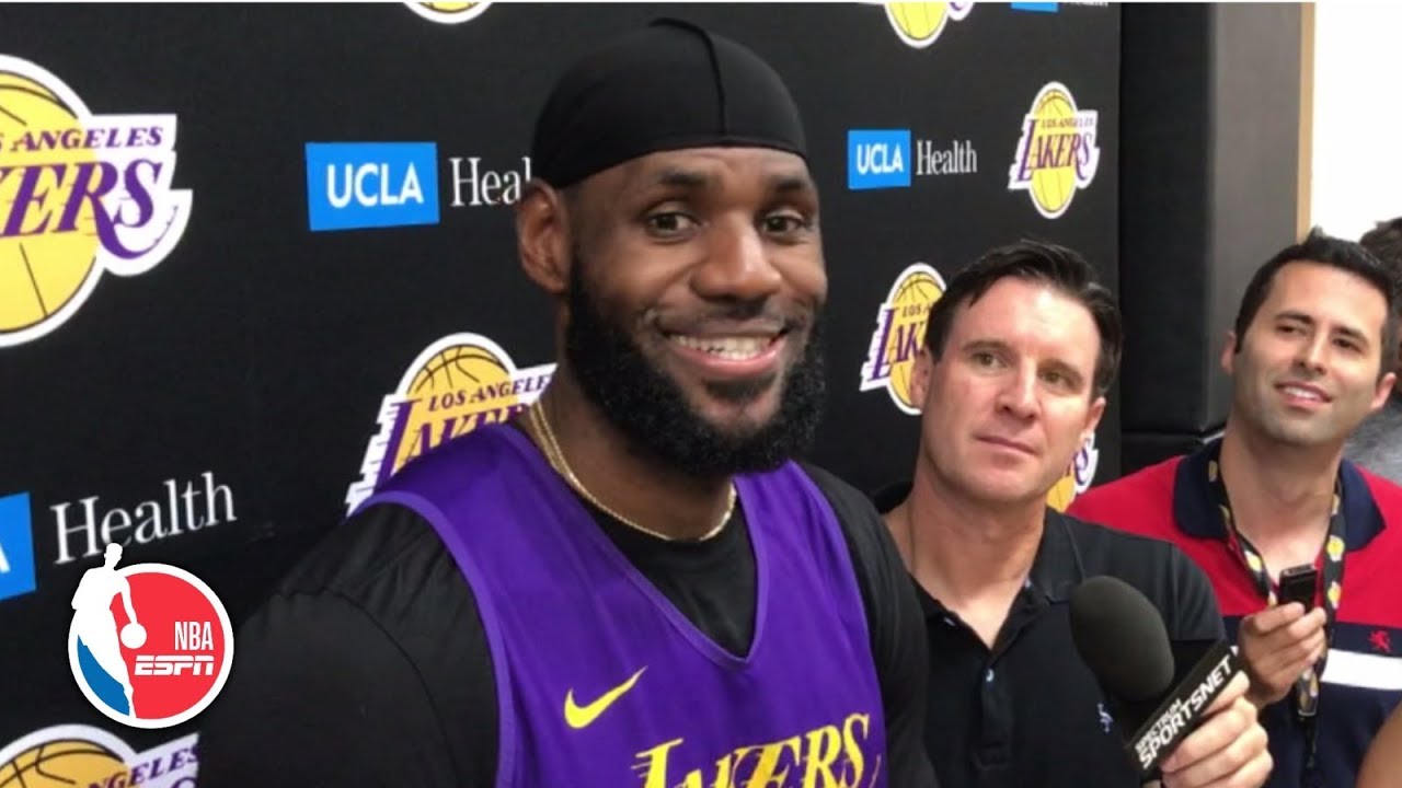 los angeles lakers 2019 starting lineup 'Of course it feels different!' - LeBron James on this year's Lakers camp | 2019 NBA Training Camp