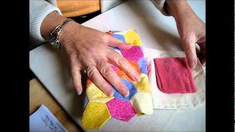 E. Paper Piecing:  Patching bag. Part 1.
