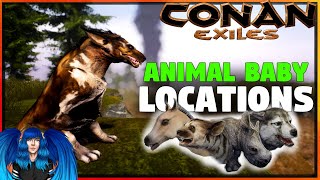 ANIMAL BABY LOCATIONS ON SIPTAH | Conan Exiles Isle Of Siptah |