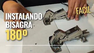 Como instalar bisagras 180