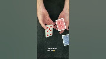 Magic Card Trick You Can Do At Home - Simple Double Color Change #magic #tutorial #shorts