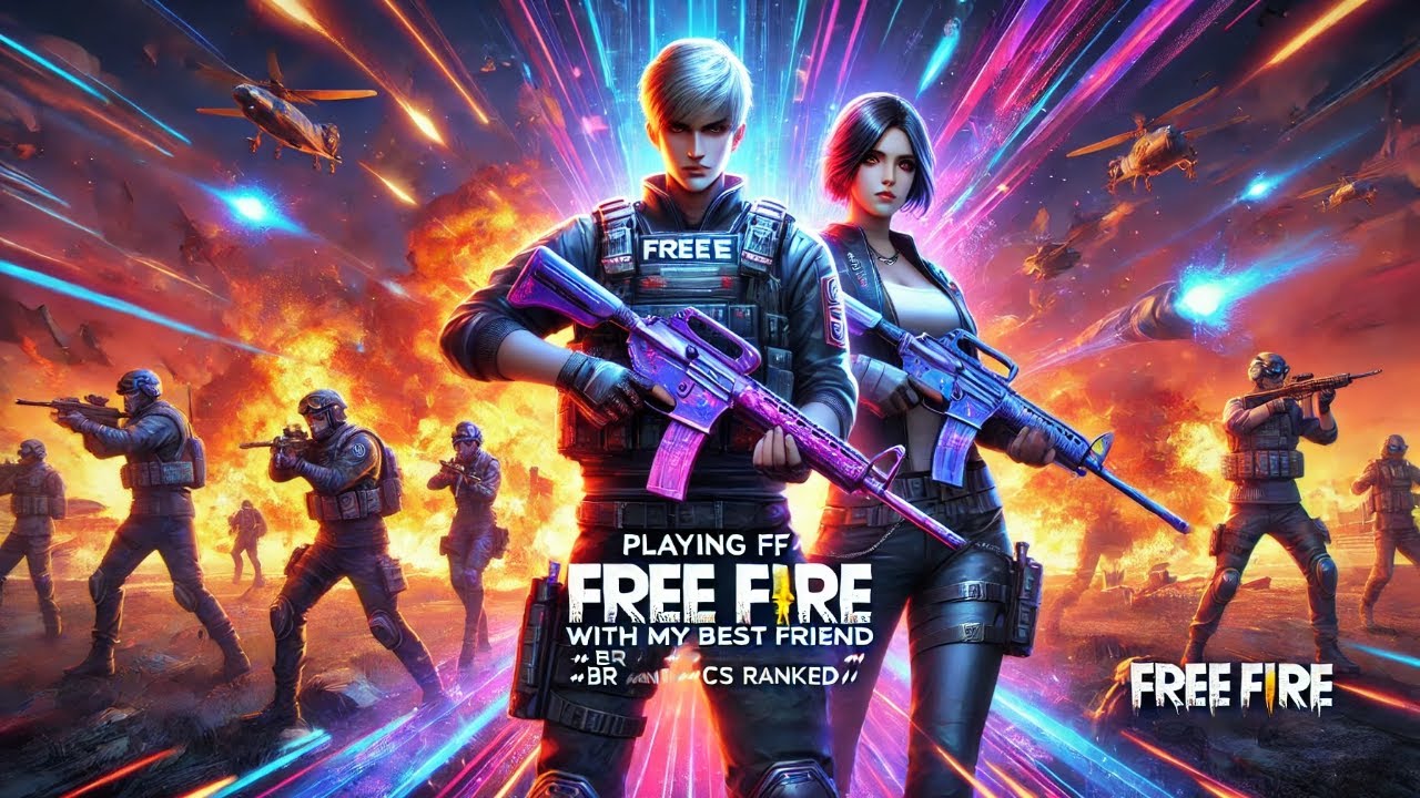 Playing ff with my best friend |free fire| |br ranked| |cs ranked ...