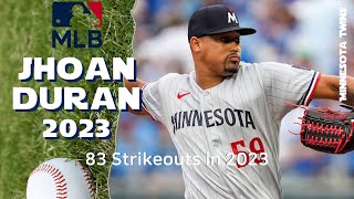 Jhoan Duran 83 Strikeouts in 2023 | MLB highlights