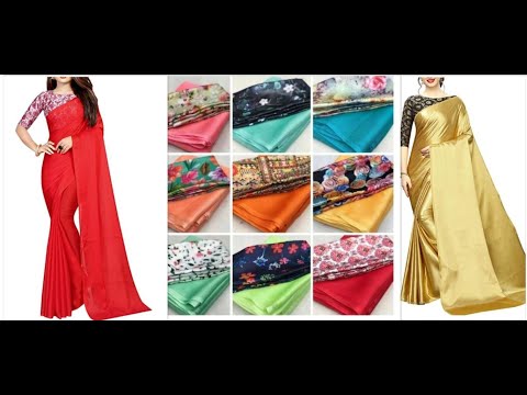 Plain sarees with designer blouse,chiffon sarees,with price wholesale,Ikkat sarees,online