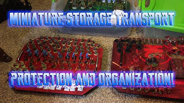 Wargaming Miniature Storage Transport and Organization Solutions! Magnetized Army Trays!