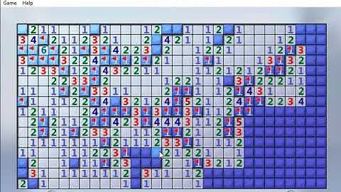 Minesweeper - Hard - 1:24 - Windows 7 Edition