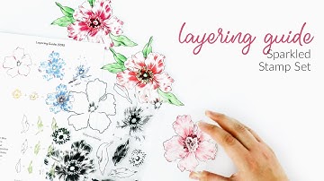 Altenew Layering Video - Sparkled Stamp Set