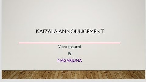 Kaizala announcement