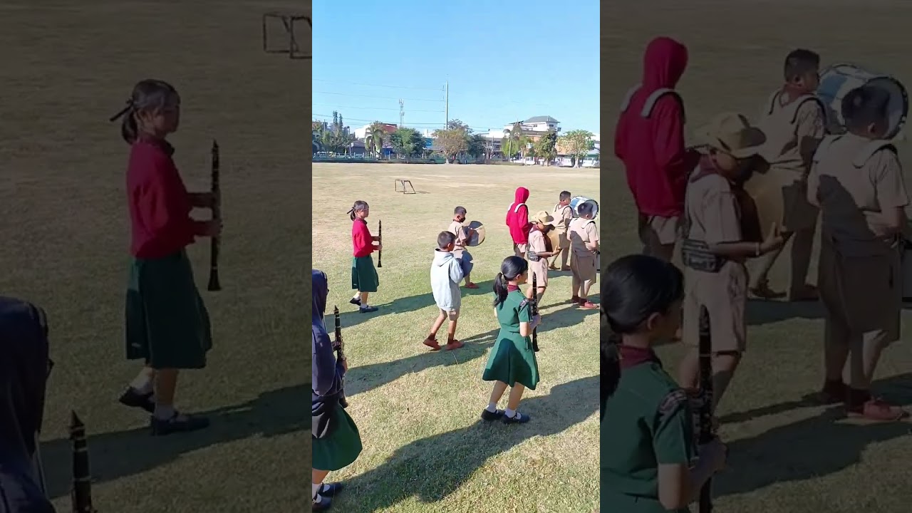 ซ้อมมาร์ชิง ดุริยางค์โรงเรียนบ้านนาก้านเหลือง