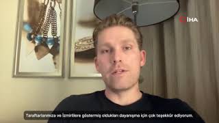 Göztepe Başkanı Rasmus Ankersen Türk Halkının Yanındayız