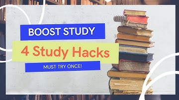 4 Study Hacks Every Students Must Know | BOOST STUDY | SCORE BETTER | Must Try Once #shorts