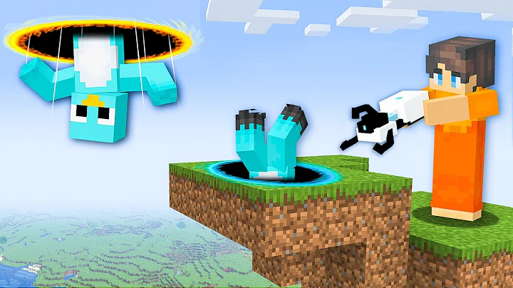 Using PORTAL GUN MOD to Prank My Friend in Minecraft
