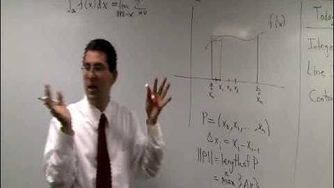 Complex Analysis Lecture 11—Real Integration and Line Integrals