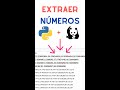 🐼 Extraer todos los números en un dataframe | 🐍 Python en menos de 60 segundos | Shorts