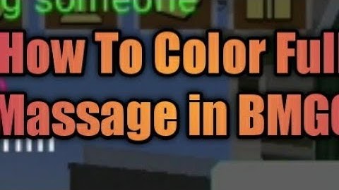 BlockMan Go How To Color Full Massage In BedWar Chat Coded colors Video BY YG YuvrajGaming